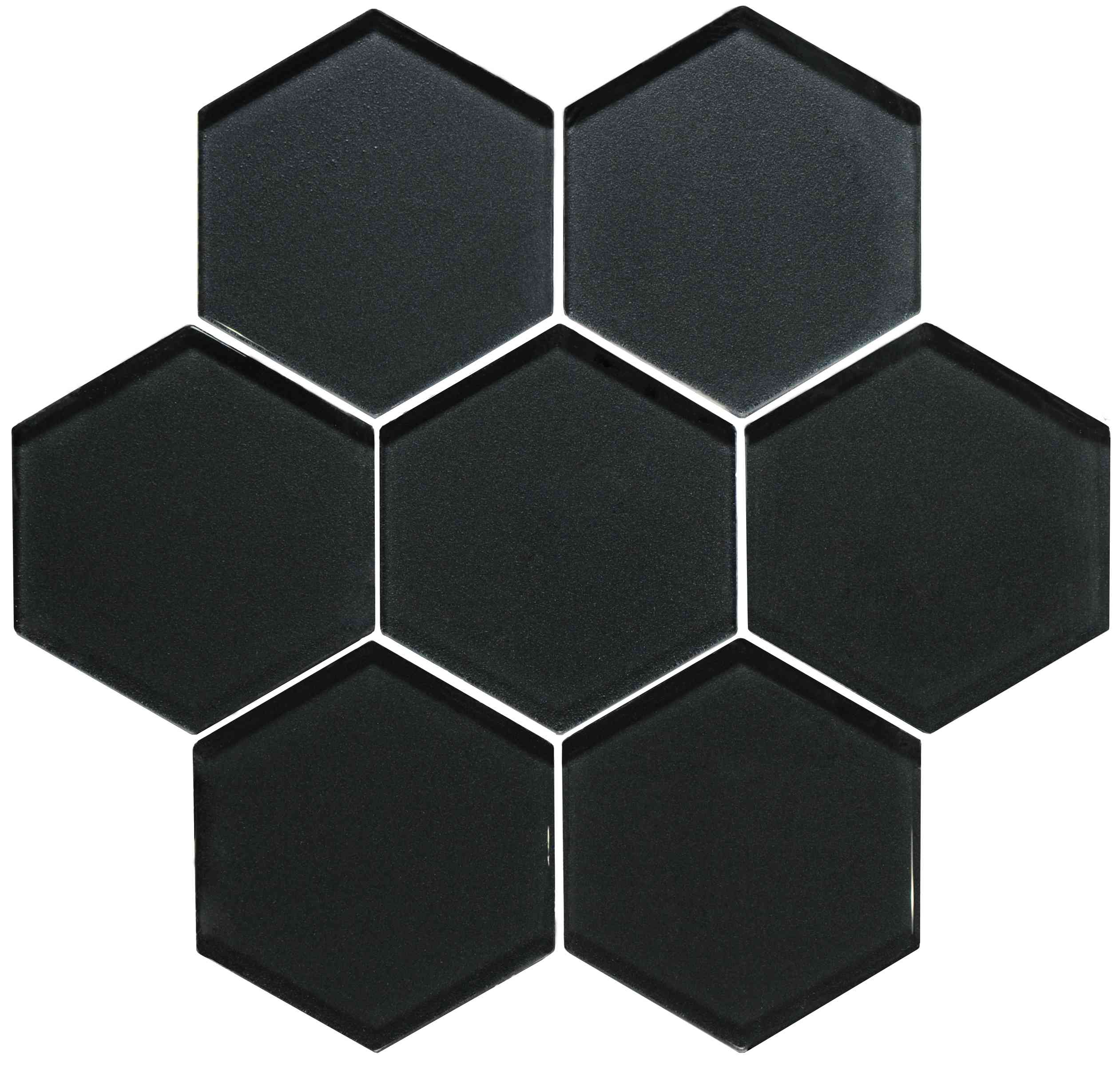 Original Style Glassworks Hera Metallic Hexagon Mosaic Tile 30x30cm-