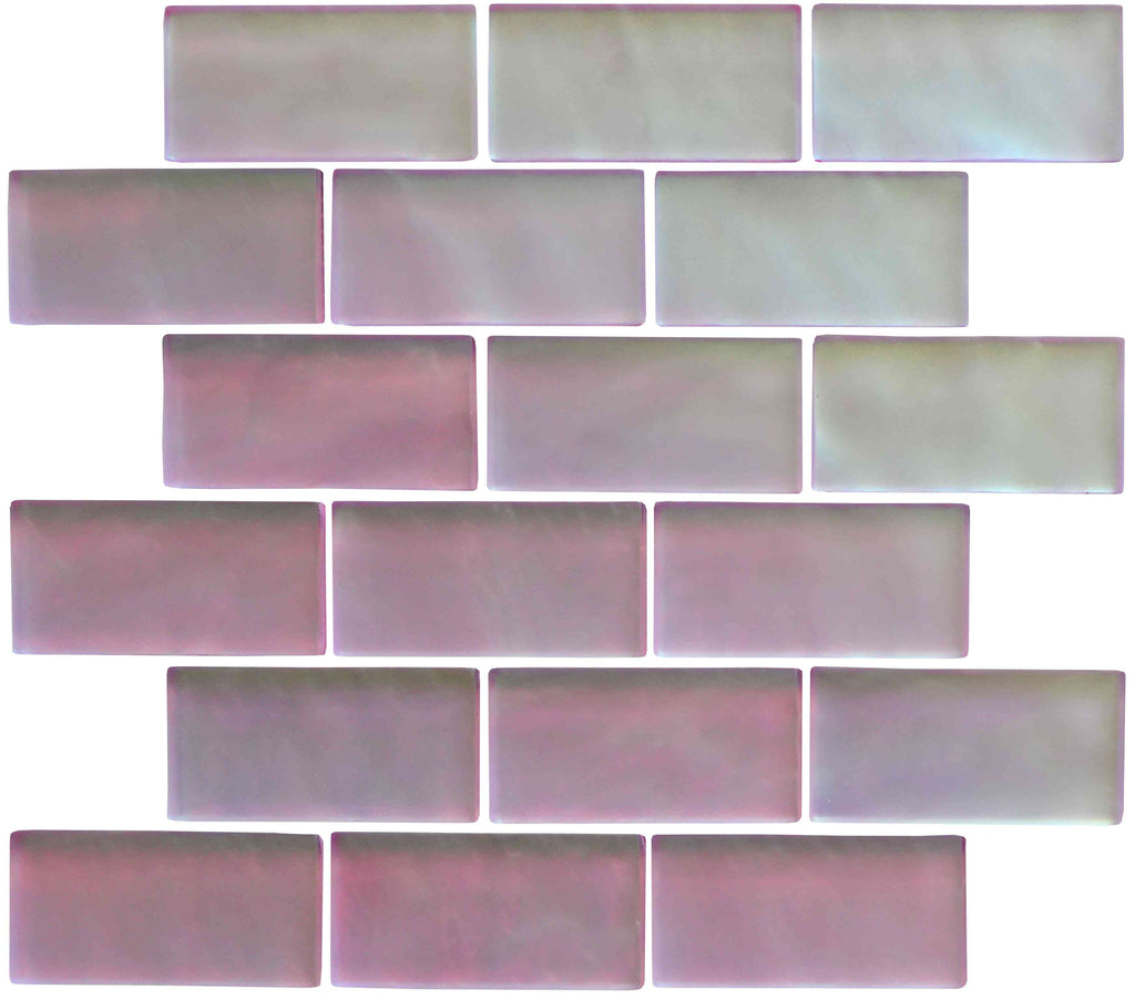 Original Style Glassworks Pink Frost Mosaic Radiance Tile 30x30cm-
