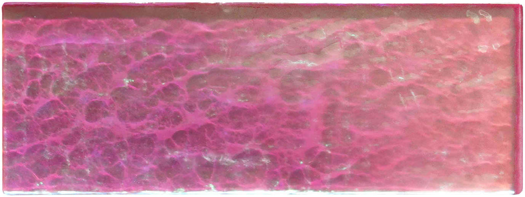 Original Style Glassworks Pink Gloss Brick Radiance Tile 8x20cm-