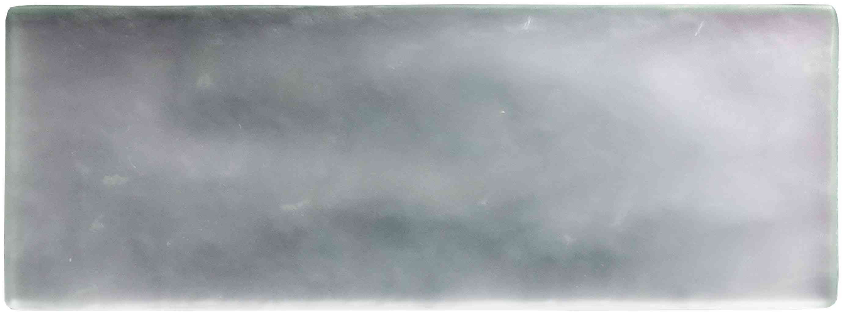 Original Style Glassworks Silver Frost Brick Radiance Tile 8x20cm-
