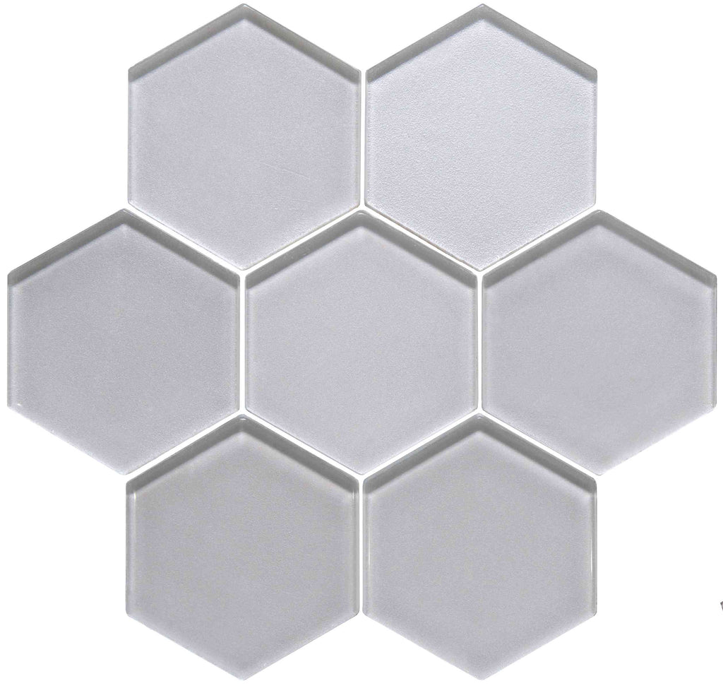 Original Style Glassworks Solinda Metallic Hexagon Mosaic Tile 30x30cm-