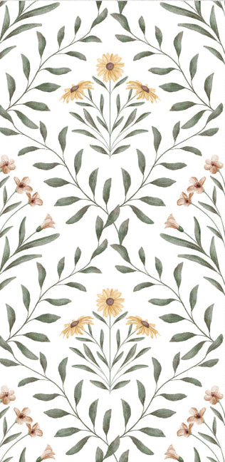 Original Style Living Arts & Crafts Flora Pink Ceramic Wall Tile 30x60cm
