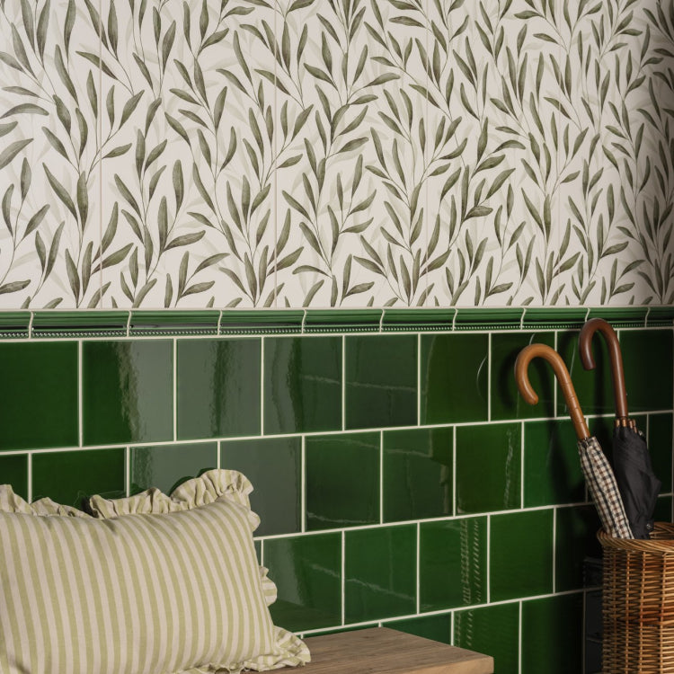 Original Style Living Arts & Crafts Willow Ceramic Wall Tile 30x60cm
