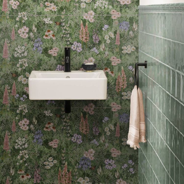 Original Style Living English Garden Floral Single Tile 30x100cm-