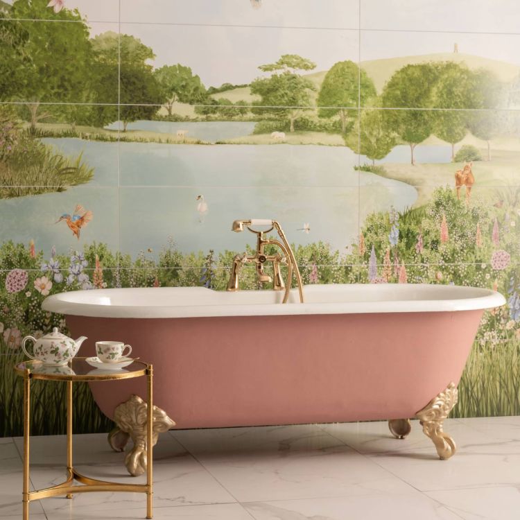 Original Style Living English Garden Panel B 100x250cm-