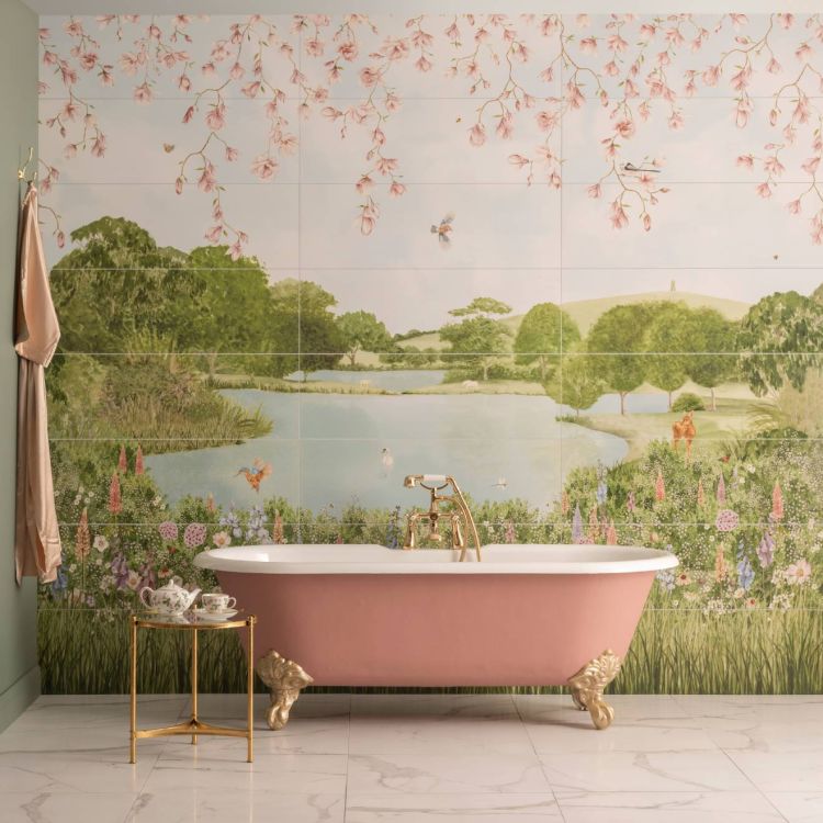 Original Style Living English Garden Panel C 100x250cm-