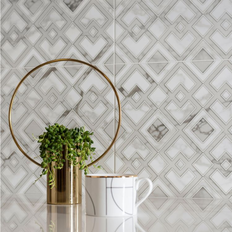 Original Style Living Palazzo Piazze Polished Glazed Ceramic Tile 30x60cm-