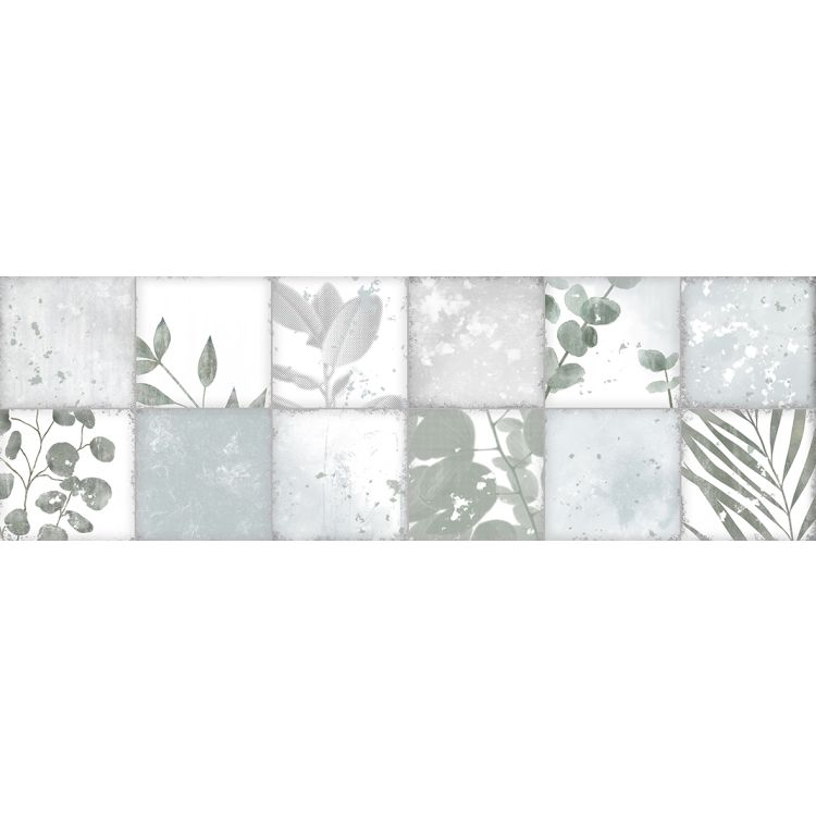 Original Style Living Patchwork Botanical Iris Tile 30x100cm-