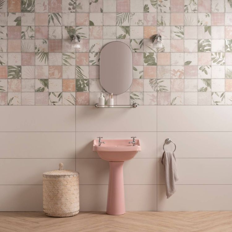 Original Style Living Patchwork Botanical Rose Tile 30x100cm-