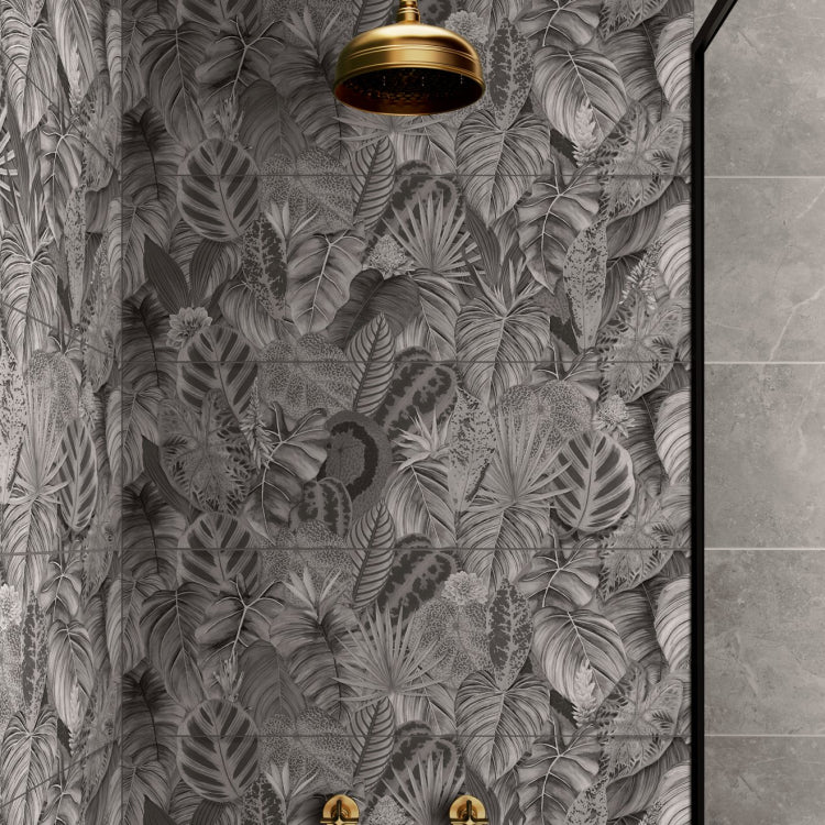 Original Style Living Tropical Oasis Monochrome Single Tile 30x100cm