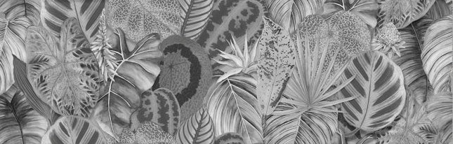 Original Style Living Tropical Oasis Monochrome Single Tile 30x100cm