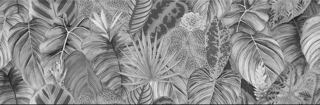 Original Style Living Tropical Oasis Monochrome Single Tile 30x100cm