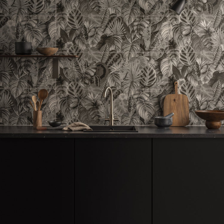Original Style Living Tropical Oasis Monochrome Single Tile 30x100cm