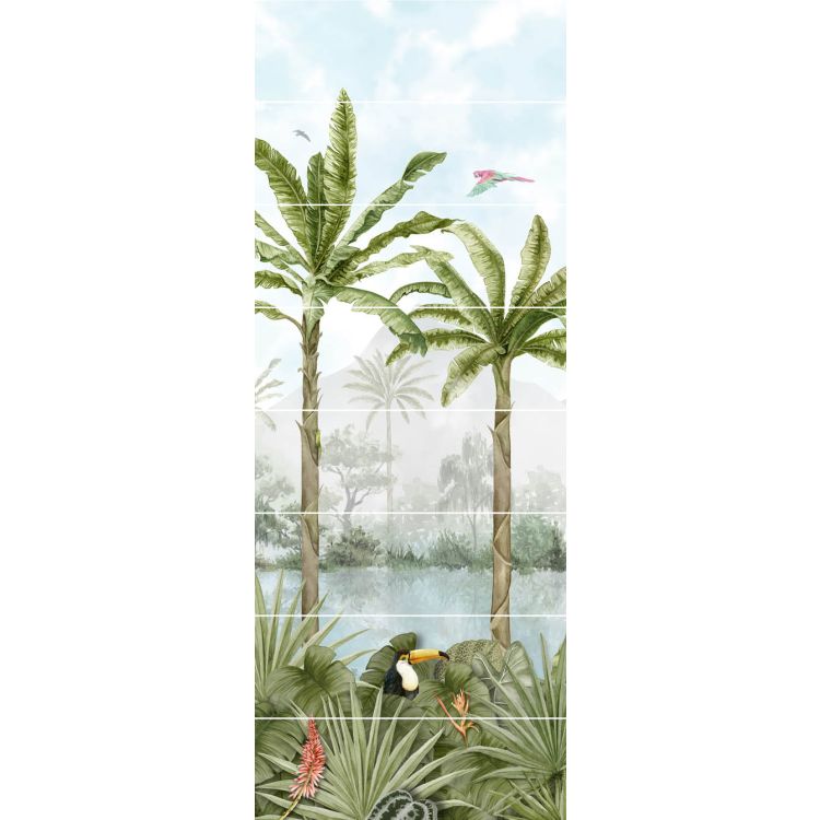 Original Style Living Tropical Oasis Panel A 100x250cm-
