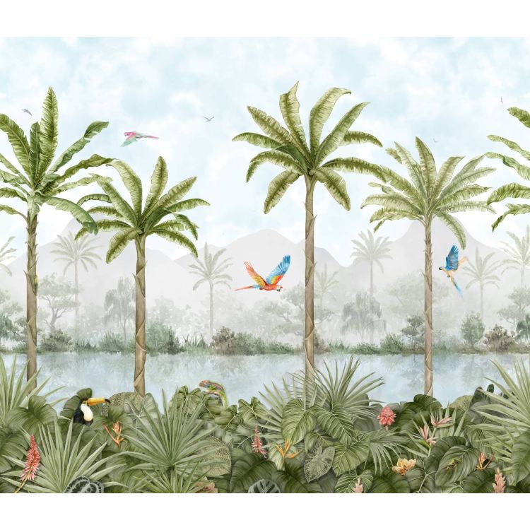 Original Style Living Tropical Oasis Panel C 100x250cm-