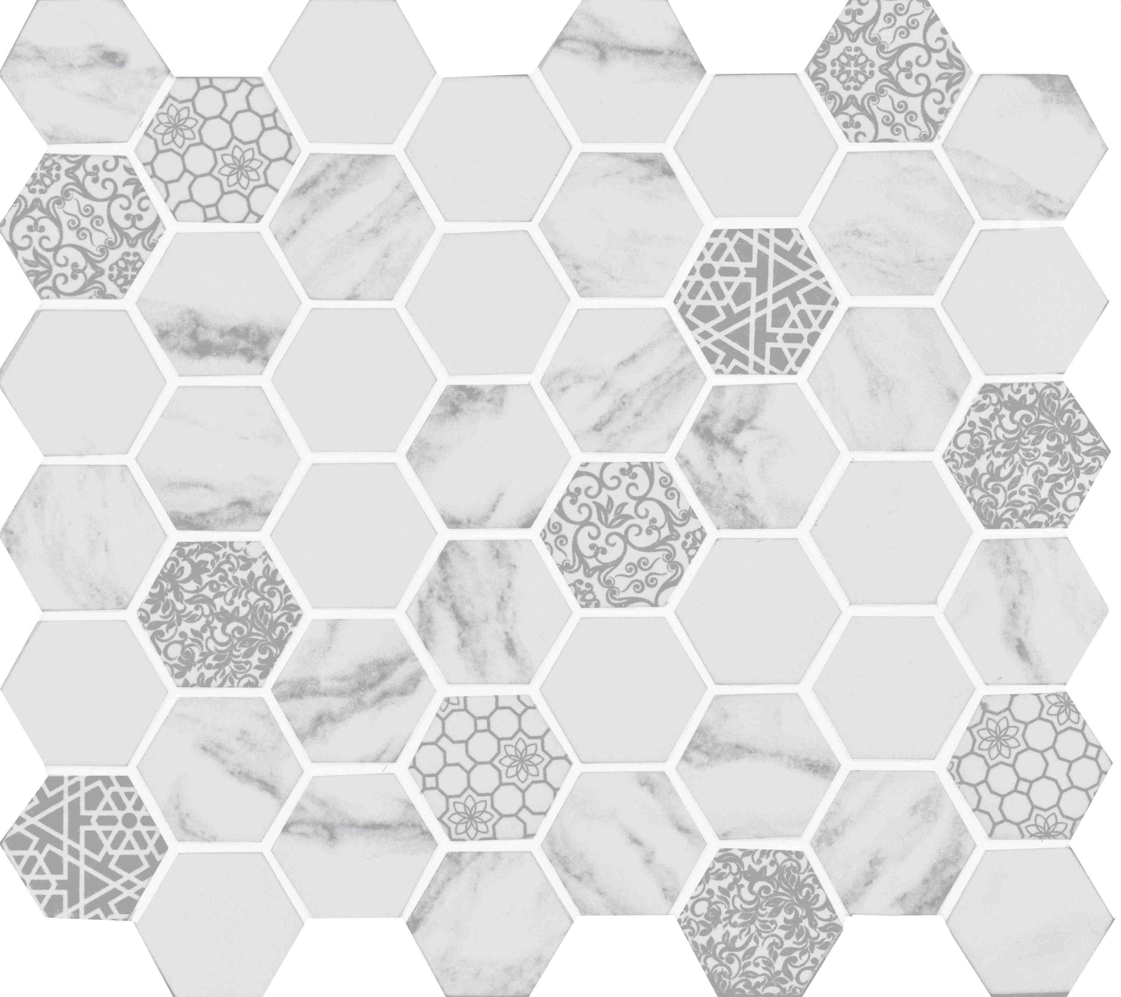 Original Style Mosaics Caspar Recycled Glass Mosaic Tile 28x32cm-
