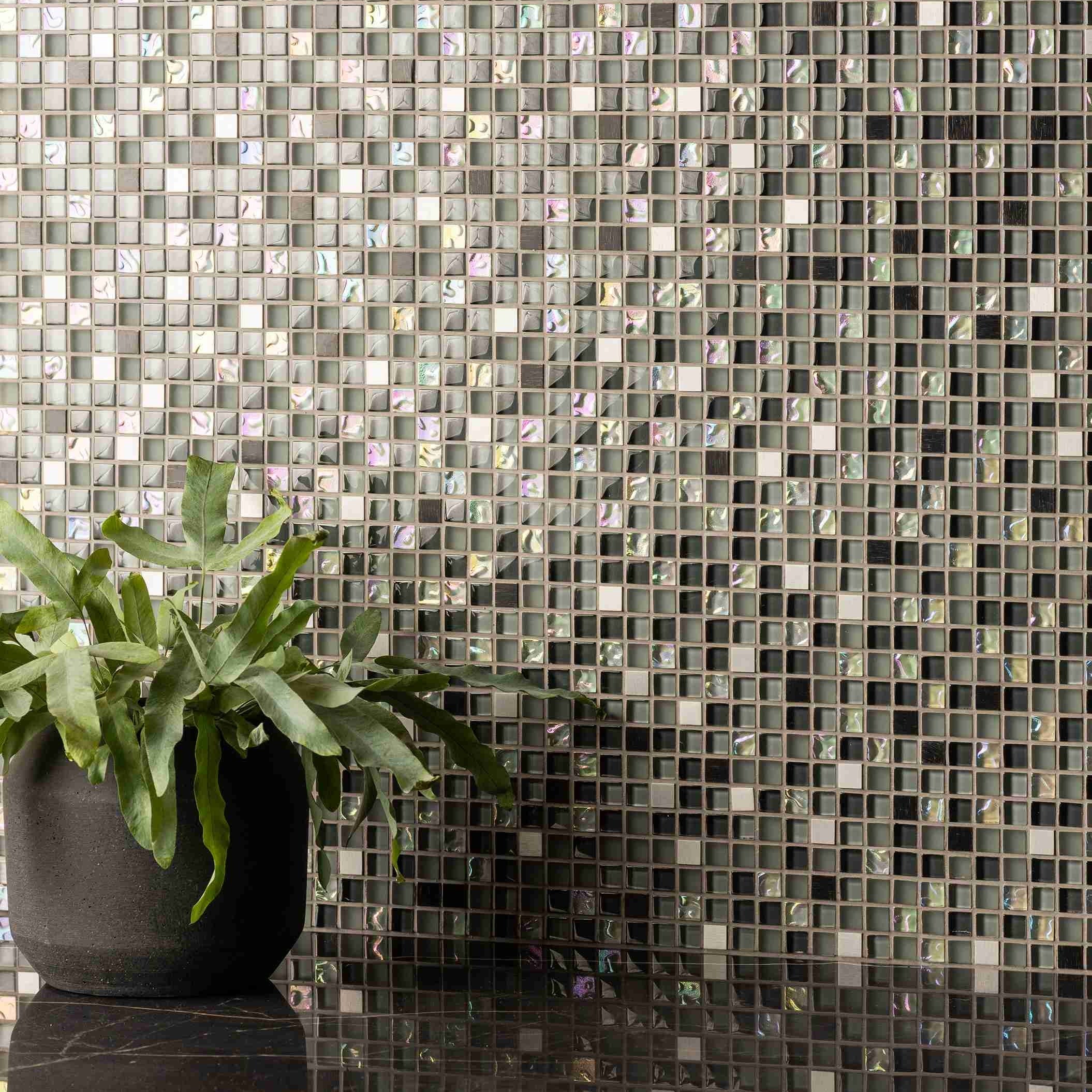 Original Style Mosaics Kandahar Earth And Fire Mixed Mosaic Tile 30x30cm-