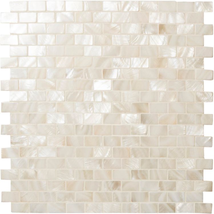 Original Style Mosaics Pearl Brickbond Shell Mosaic Tile 32x31cm-