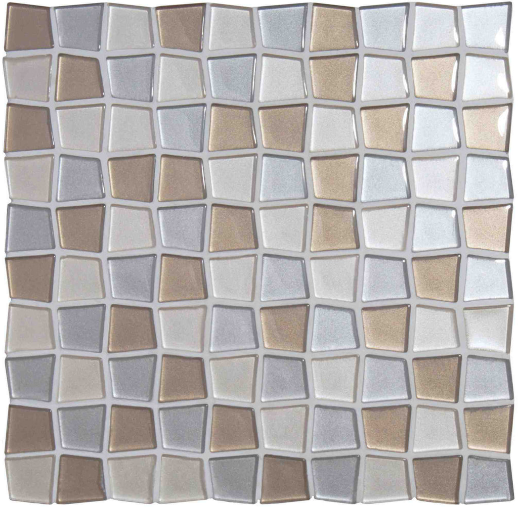 Original Style Mosaics Theia Mixed Glass Mosaic Tile 29x29cm-