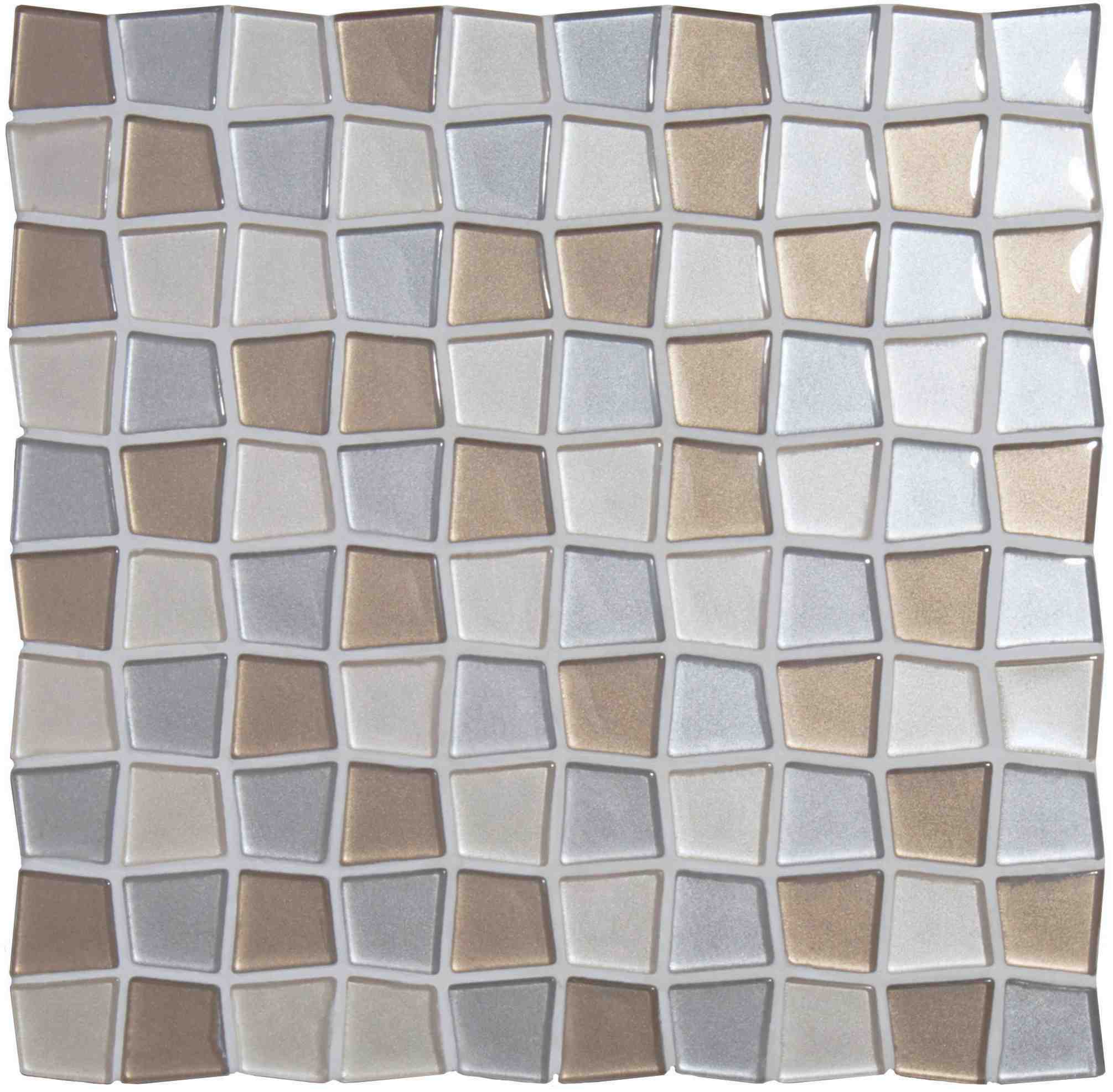 Original Style Mosaics Theia Mixed Glass Mosaic Tile 29x29cm-