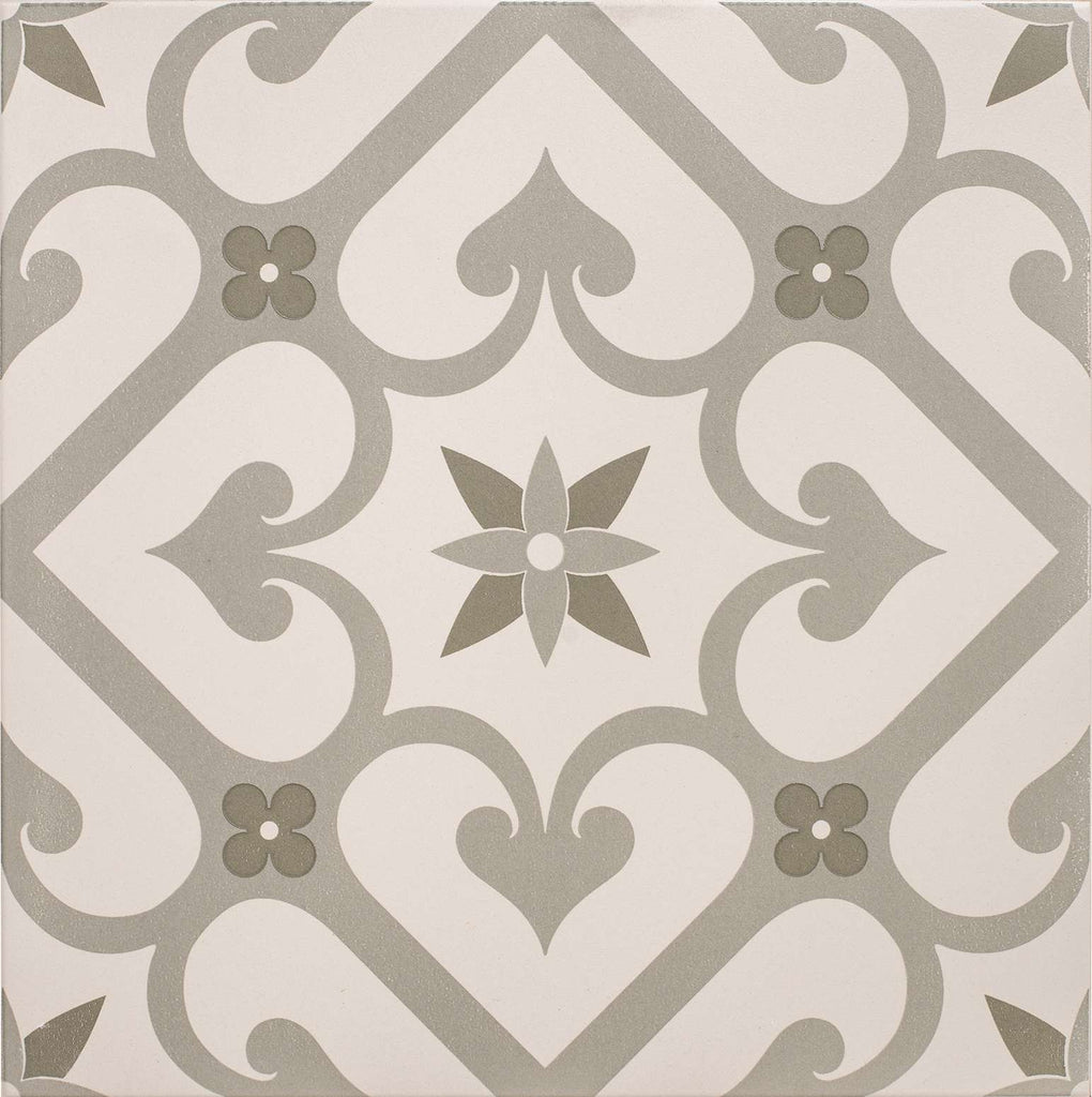 Original Style Odyssey Grande Epoque Green on Chalk Tile 30x30cm-