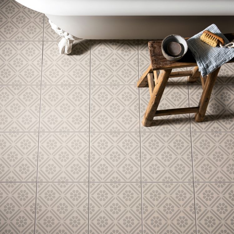 Original Style Odyssey Grande Greenway Grey on Chalk Tile 30x30cm-