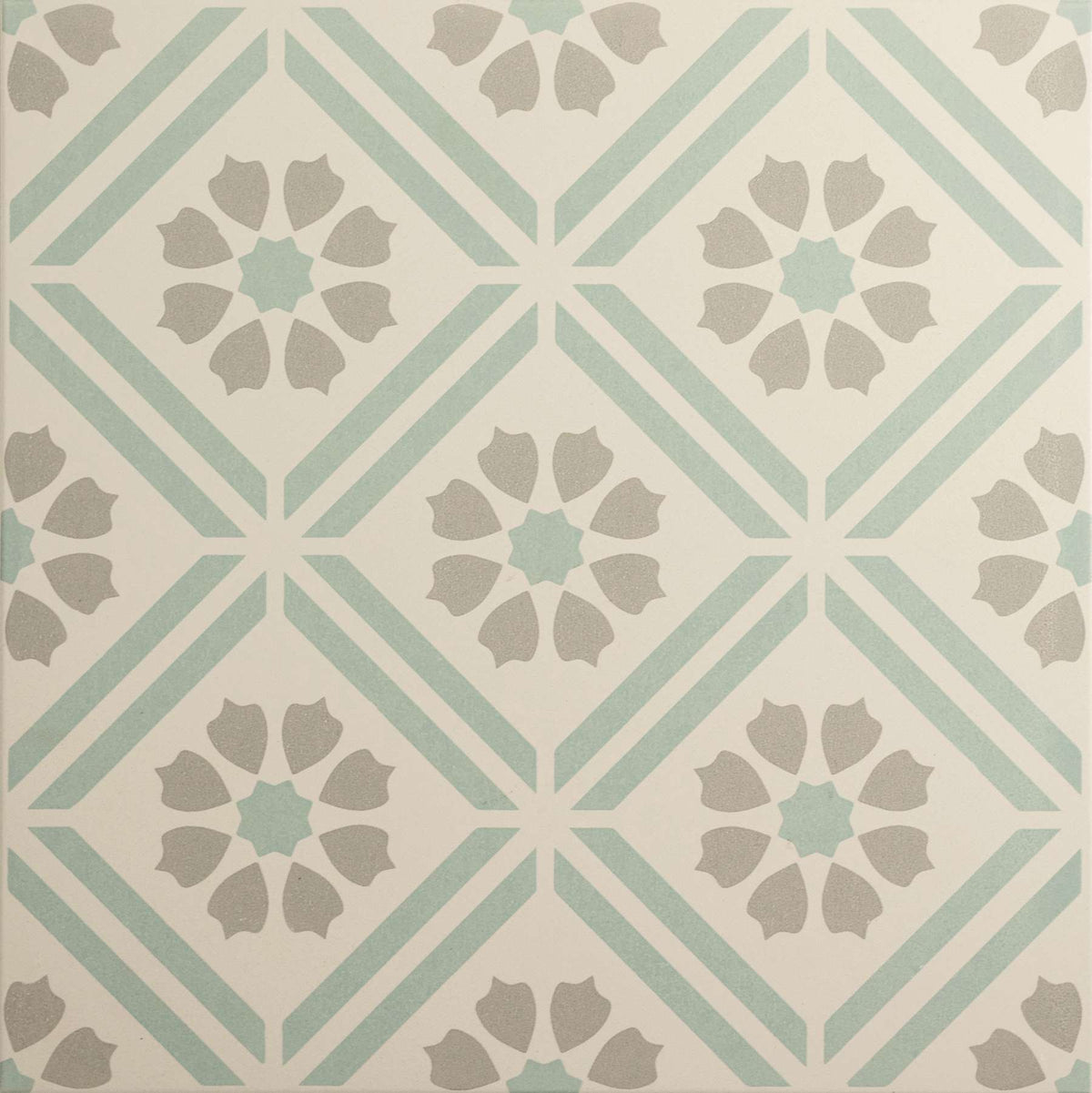 Original Style Odyssey Grande Greenway Teal on Chalk Tile 30x30cm-