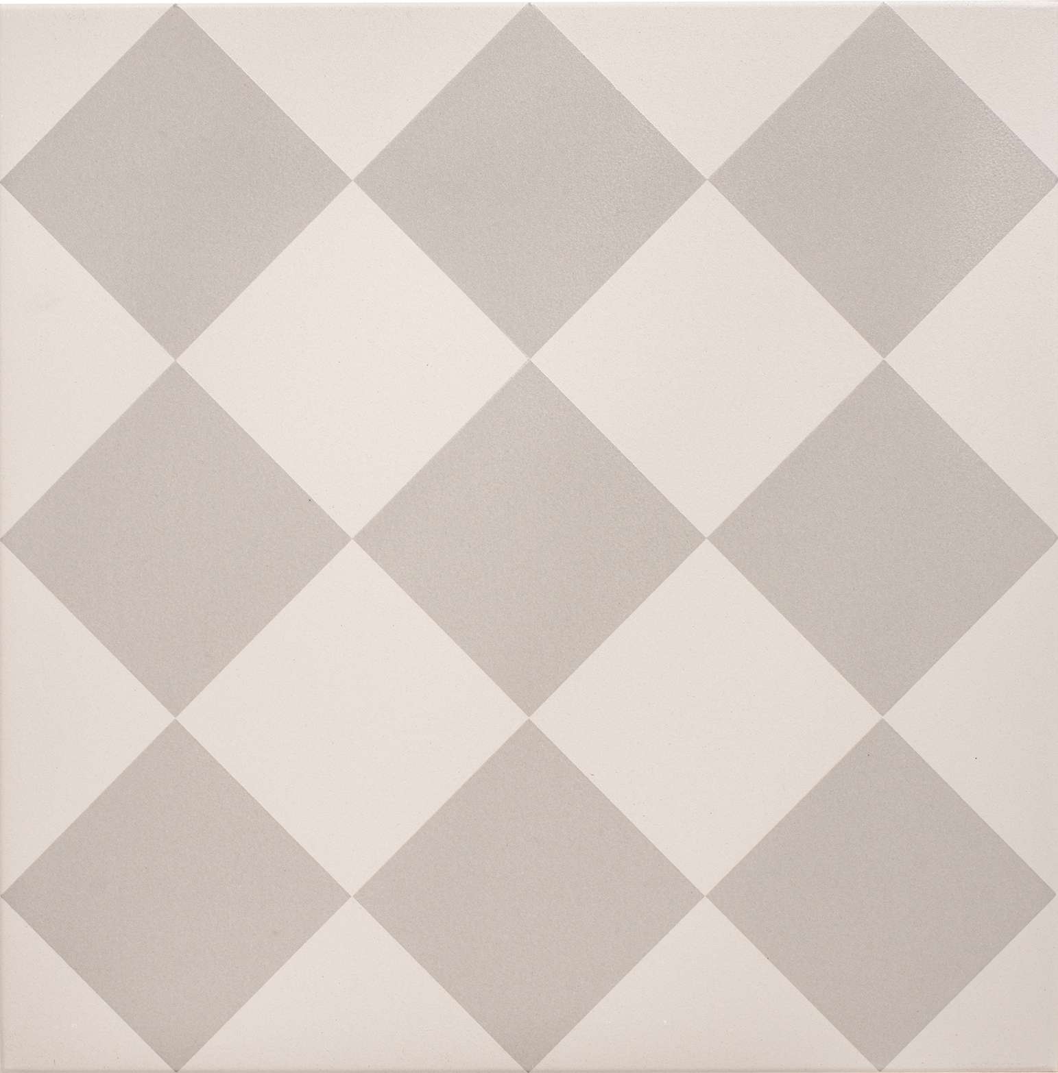Original Style Odyssey Grande Harlequin Large Grey on Chalk Tile 30x30cm-