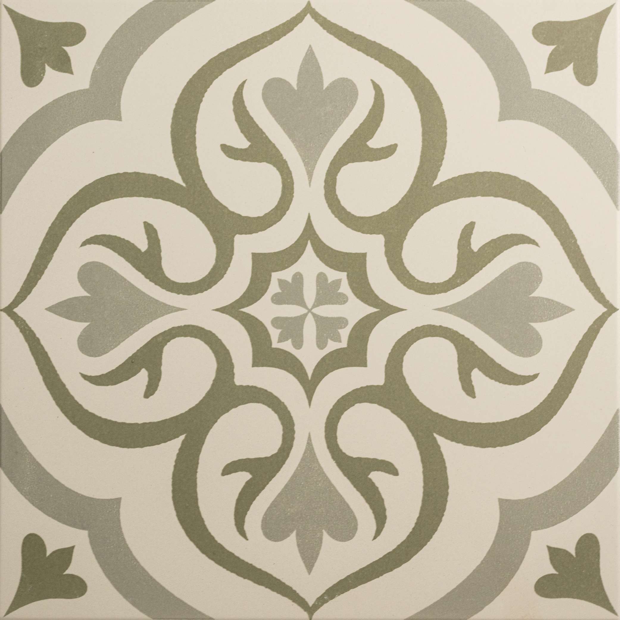 Original Style Odyssey Grande Knightshayes Green on Chalk Tile 30x30cm-