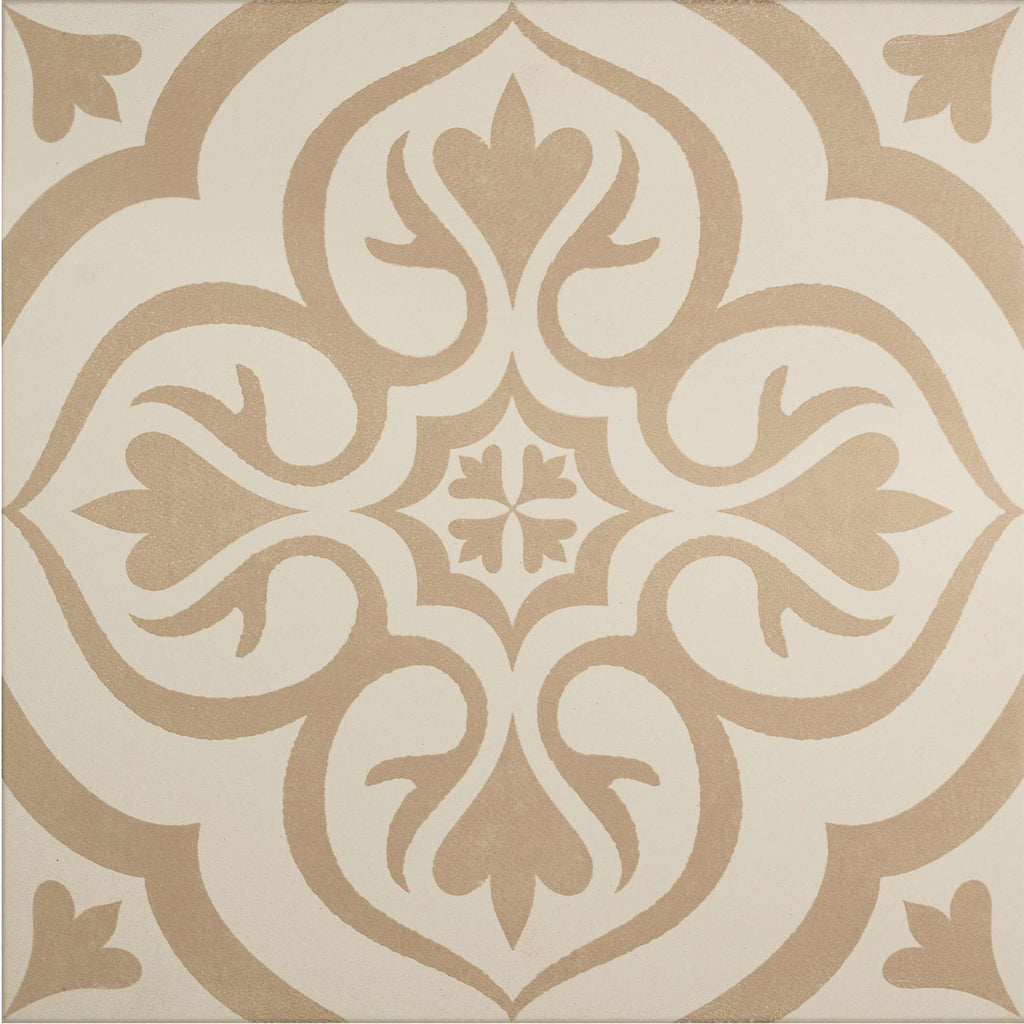Original Style Odyssey Grande Knightshayes Taupe on Chalk Tile 30x30cm-