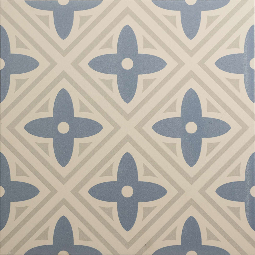 Original Style Odyssey Grande Leigh Blue on Chalk Tile 30x30cm-