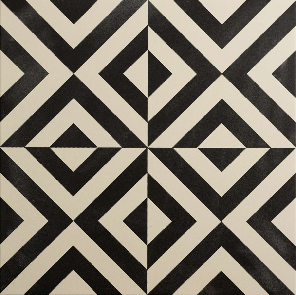 Original Style Odyssey Grande Penshaw Black on Chalk Tile 30x30cm-