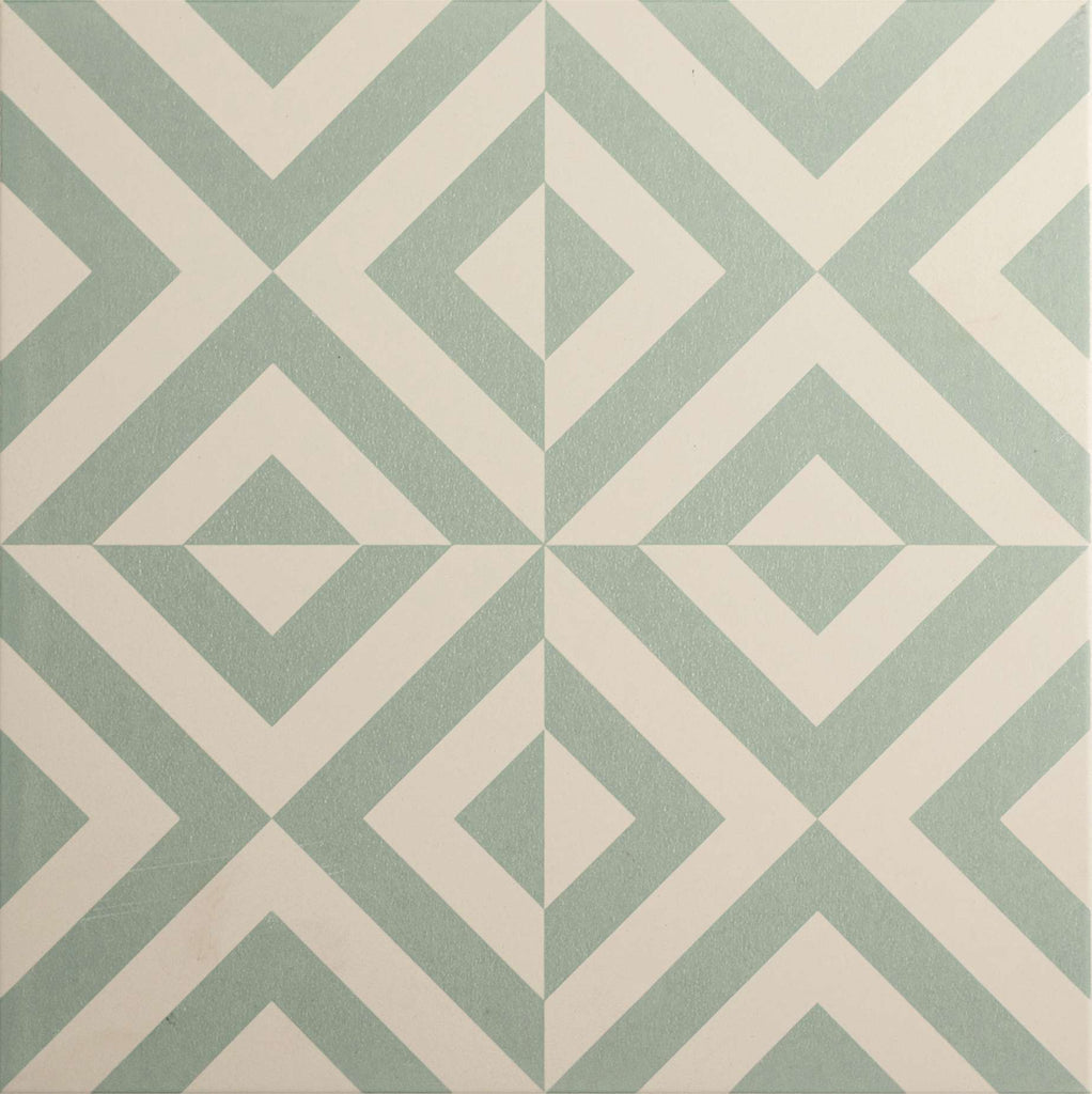 Original Style Odyssey Grande Penshaw Teal on Chalk Tile 30x30cm-