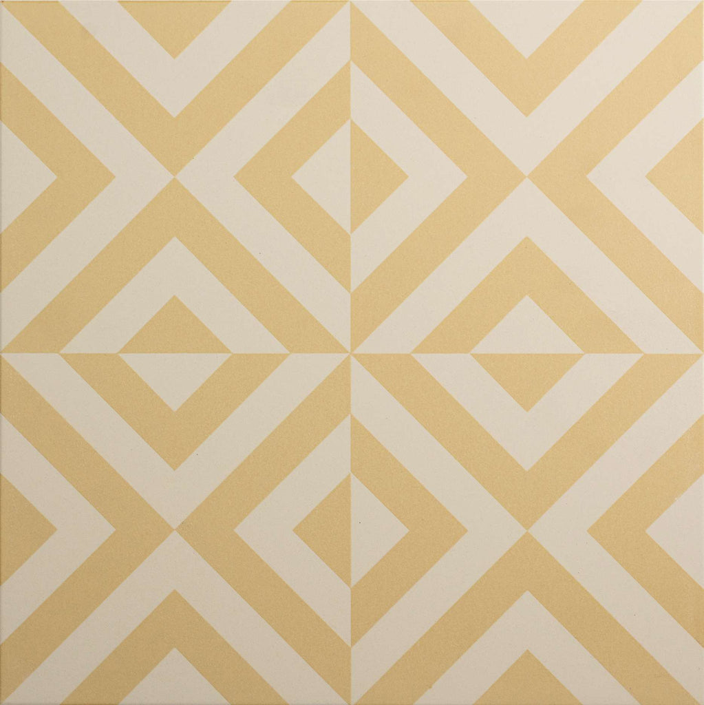 Original Style Odyssey Grande Penshaw Yellow on Chalk Tile 30x30cm-