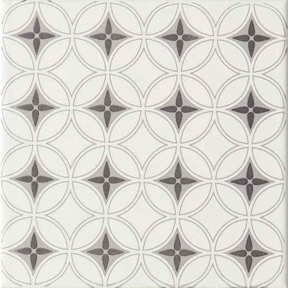 Original Style Odyssey Grey on Brilliant White Tile 15x15cm-Toulon-IM-0012019