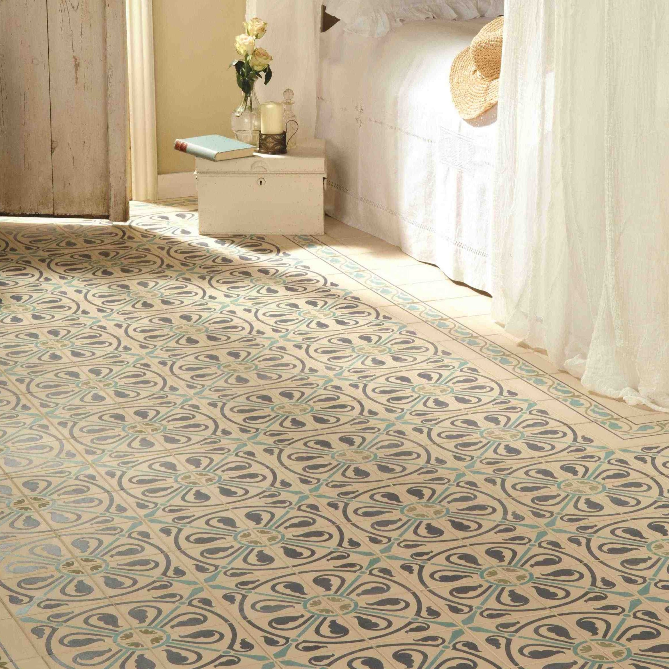 Original Style Odyssey Primo Phoenician Dublin, Dark Blue and Dark Jade on White 15x15cm-
