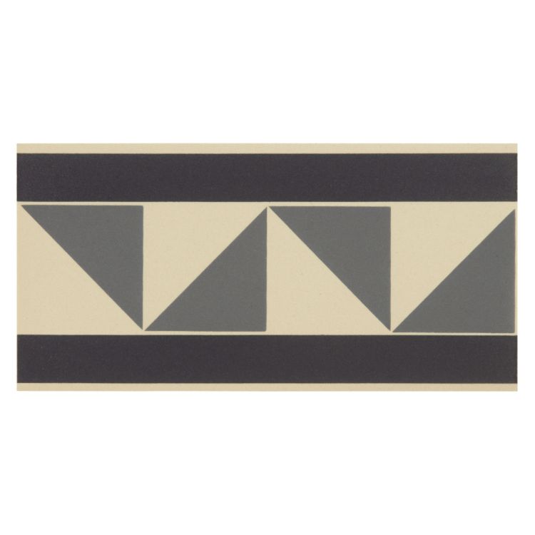 Оriginal Style Odyssey Primo Pyrenees Border Light Blue and Dark Blue on Dover White 15x15cm-