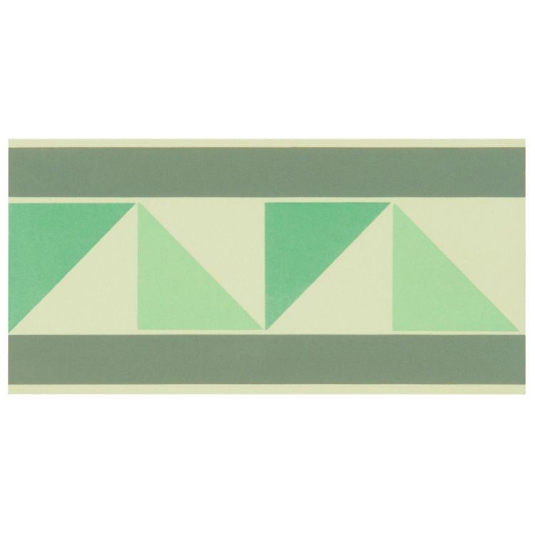 Оriginal Style Odyssey Primo Pyrenees Border Light Grey, Light Jade and Dark Jade on White 15x15cm-