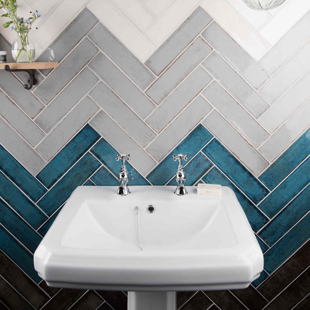 Original Style Tileworks Montblanc Blue Tile 7.5x30cm-