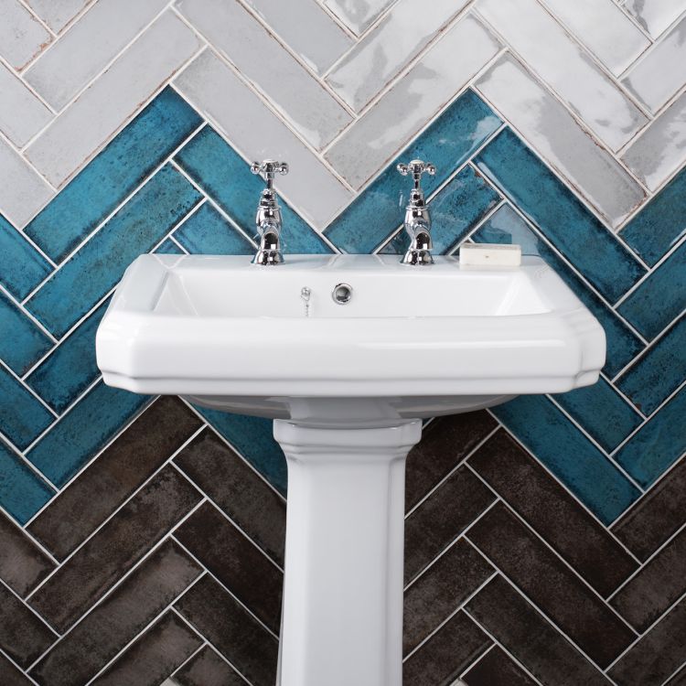 Original Style Tileworks Montblanc Blue Tile 7.5x30cm-
