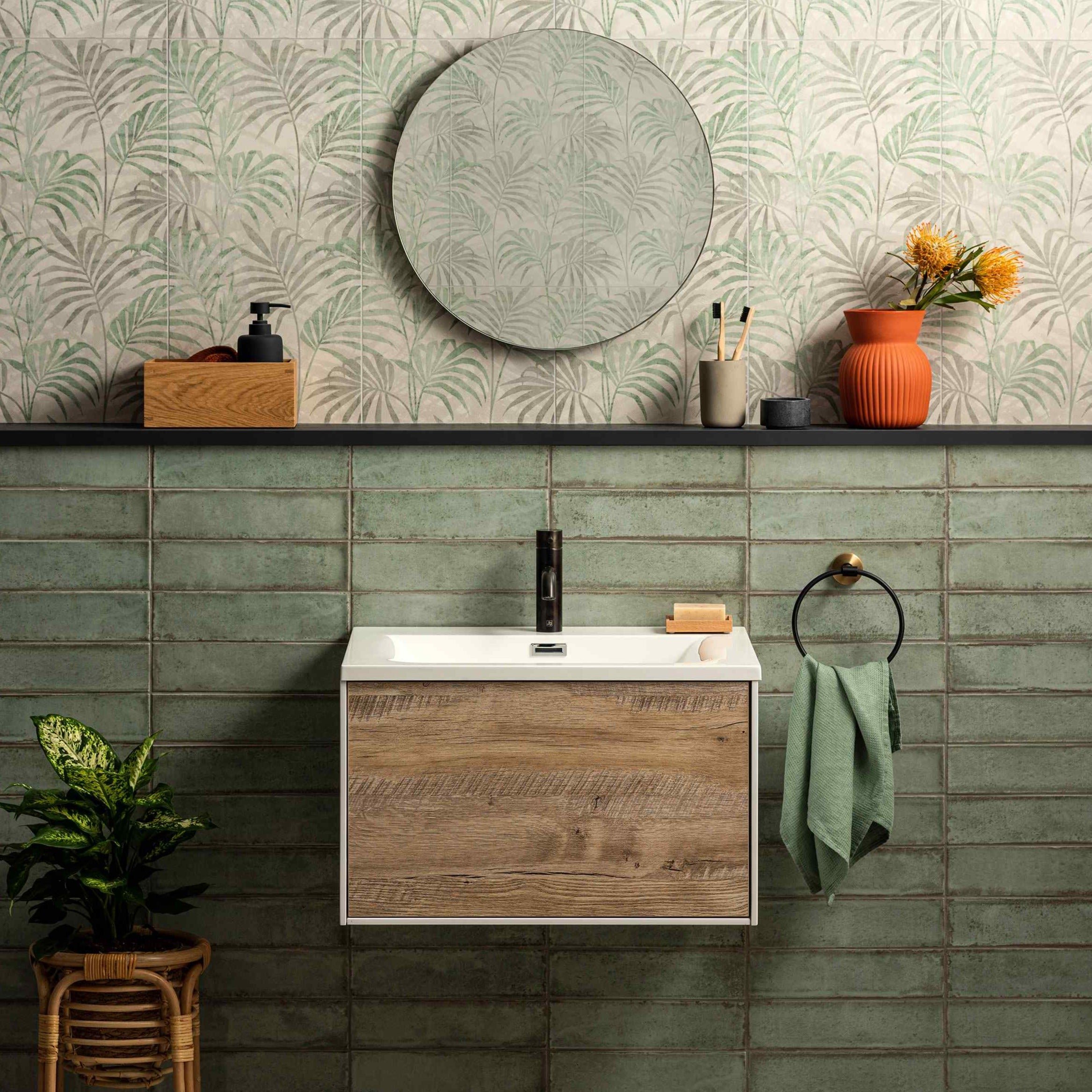 Original Style Tileworks Montblanc Sage Tile 7.5x30cm-