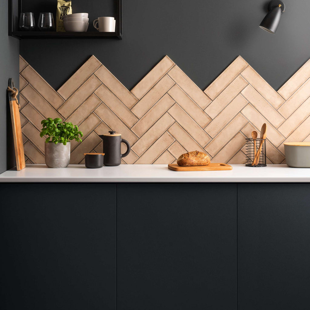 Original Style Tileworks Montblanc Taupe Ceramic Wall Tile 20x60cm-