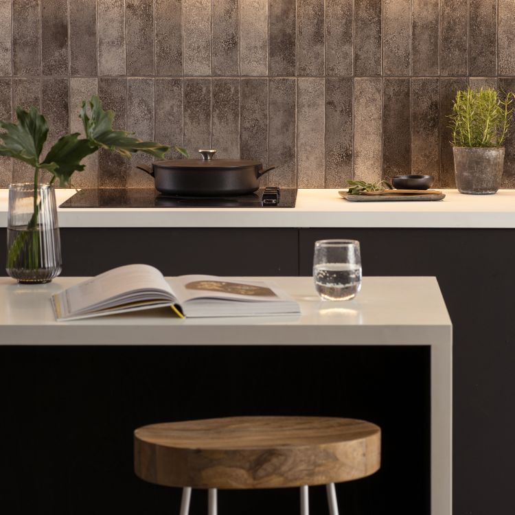 Original Style Tileworks Oken Brick Anthracite Tile 7.5x30cm-