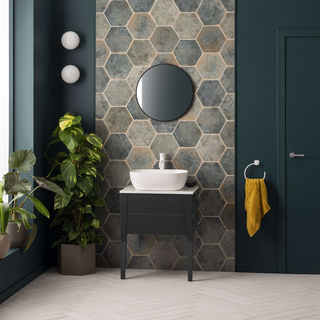 Original Style Tileworks Oken Hexagon Green Tile 20x30cm-