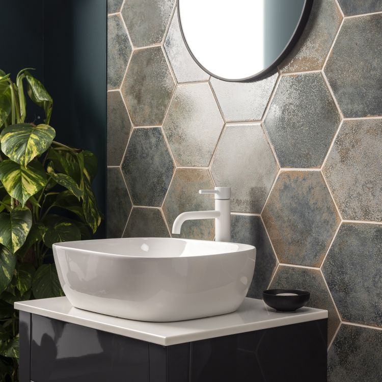 Original Style Tileworks Oken Hexagon Green Tile 20x30cm-