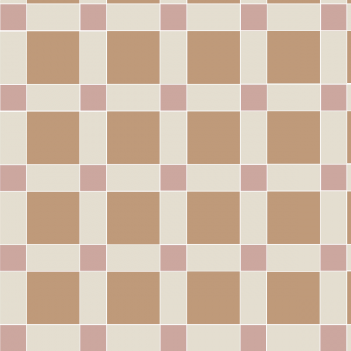Original Style Victorian Brighton 3-colour Carnation Pink and Old London Pattern-Floor-Tile