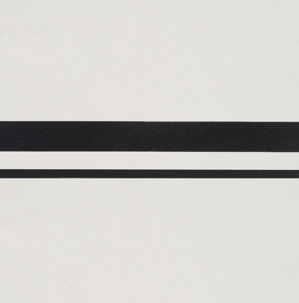 Original Style Victorian Cavendish Border Black on Dover White-Floor-Tile