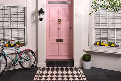 Original Style Victorian Dorchester Carnation Pink Pattern-Floor-Tile