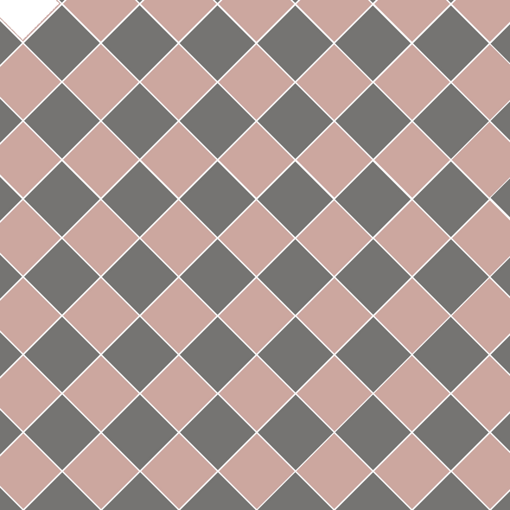 Original Style Victorian Dorchester Carnation Pink Pattern-Floor-Tile