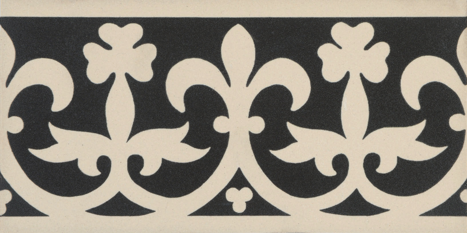 Original Style Victorian Elgin Border-Black on White-IM-0009715-Floor-Tile